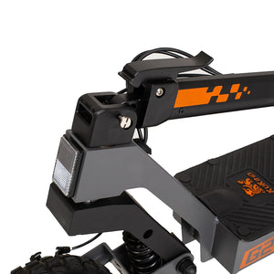 New model! Kukirin G2 Foldable Electric Scooter 800W Motor 48V 15Ah Battery 10-inch Tire 45km/h Max Speed ​​55km Range Touchscreen Display Disc Brake 7 Light system - Black