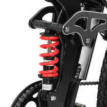 Load image into Gallery viewer, Vélo électrique Samebike LO26-Plus, moteur 1000 W, batterie 48 V 15 Ah, pneus 26 pouces, vitesse maximale 45 km/h, autonomie 100 km, freins à disque hydrauliques, double suspension réglable, Shimano 7 vitesses - Noir